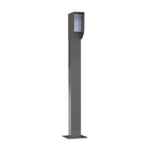 Scan&Go lege aanmeldzuil T2 – Inclusief kap & voorplaat – Aluminium – 140 x 80 x 1180 mm – RAL 7016