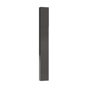 Scan&Go verhoogdeel T2 – Inclusief voorplaat – Zonder kap – Aluminium – 140 x 80 x1180 mm – RAL 7016