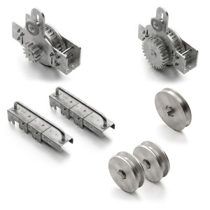 Comunello RG3-120.5 Kit Ranger voor telescopische poort met 3 delen – Wiel Ø120 mm – Voor koker 50mm