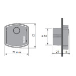 Fadini ZERO.PH set fotocellen - Inbouw - 20 meter - 12/24V AC/DC