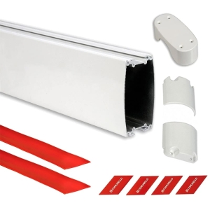 Comunello slagboommast voor LIMIT 500 – Incl. reflecterende stickers, eindkap, beginkappen & rubbers