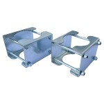 Bevestigingssteun set voor verkeerslicht - Voor ronde paal - Ø15 t/m 75 mm - Set (2 stuks)
