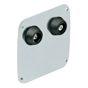 Comunello eindplaat – Voor aluminium rail – Aluminium
