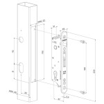 Locinox FIFTYLOCK set – Met insteekslot, 3006J-H klinkstel, cilinder, deurschilden & slotvanger