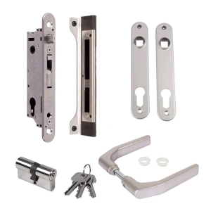Locinox FIFTYLOCK set – Met insteekslot, klinkstel, cilinder, deurschilden & slotvanger
