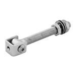 Poortscharnier M20 - RVS - 165 mm