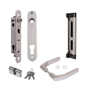 Locinox FORTYLOCK set – Met insteekslot, klinkstel, cilinder, deurschilden & slotvanger