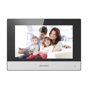 Hikvision intercom modulair – Binnenpost 7 inch – Zwart/Zilver – 2-Draads
