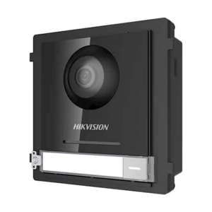 Hikvision intercom modulair – Buitenpost met camera en beldrukker – Zonder frame – RVS – 2-Draads