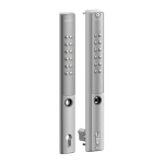 Locinox VERA batterijgevoed codeslot – Profieldiepte 40-60 mm – Dubbelzijdig - Zilver 2