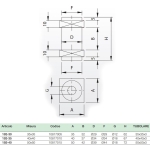 Comunello tussenlasstuk - Voor koker 35, 40 en 50 mm