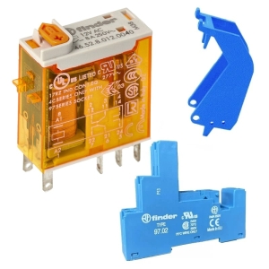 Finder schakelrelais set – 2P – 12V AC