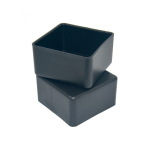 Del Ponti omsteekdop - 60 x 60 mm - Zwart