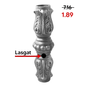 Grande Forge sierhuls 138×37 mm gat Ø18mm – Gietijzer – Met lasgat – Zonder blokkeerschroef