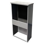 Straatkast RVS - GAFS600 - Grijs - Binnenkant