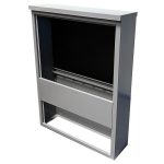Straatkast RVS - GAFS930 - Grijs - Binnenkant