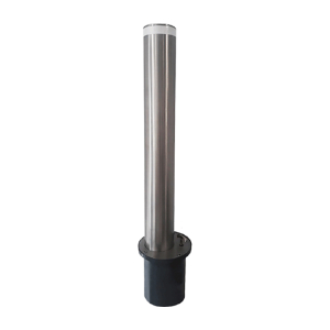 Benito handmatig uitneembare verkeerspaal – Ø114 – 4mm – 800mm – RVS 304 – Reflecterende band