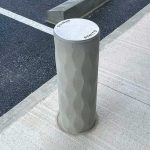 Benito vaste bollard - 220 mm - 800 mm - Versterkt beton - Wave finish - 5-min