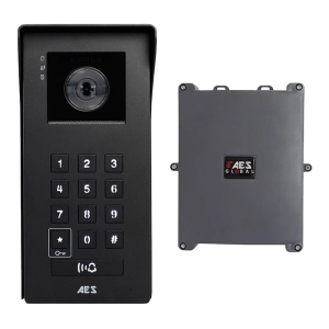 Opyn video intercom – 4G of IP – Codepaneel – Opbouw – Zwart – App-bediening