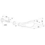 Locinox 3006C-2 half aluminium club- klinkstel