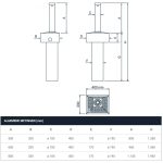 Fadini CORAL hydraulische bollard - Verkeerspaal - Ø100mm - Wanddikte 5mm