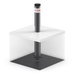 Fadini CORAL vaste bollard verkeerspaal - Ø100mm - Wanddikte 5mm