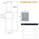 Fadini TALOS 94 hydraulische bollard - Verkeerspaal - Ø275mm - Wanddikte 4mm