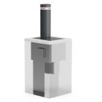 Fadini TALOS C750 hydraulische bollard - Verkeerspaal - Ø355mm - Wanddikte 30mm - Gecertificeerd