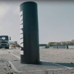 Fadini TALOS C750 hydraulische bollard - Verkeerspaal - Ø355mm - Wanddikte 30mm - Gecertificeerd