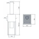 Fadini TALOS M50 hydraulische bollard - Verkeerspaal - Ø275mm - Wanddikte 20mm - Gecertificeerd