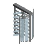Hybrid glazen tourniquet manshoog