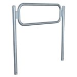 Fietsbeugel - Ø 48 mm - H 1350 mm - Rechthoekige buis - Verzinkt - Beton