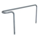 Fietsbeugel - Rond staal - H 850 mm - B 1600 mm - Verzinkt - Beton