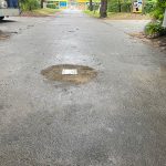 Handmatig inzinkbare paal met reflectie