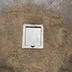 Handmatig inzinkbare paal met reflectie