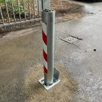Handmatig inzinkbare paal met reflectie