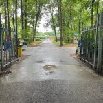 Handmatig inzinkbare paal met reflectie
