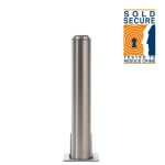 Inzinkbare paal RVS - Roestvrijstalen bollard - Diameter 76 mm hoogte 500 mm
