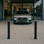 Inzinkbare paal handbediend winkel beveiliging