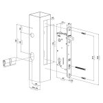 Locinox multifunctioneel insteekslot 70mm
