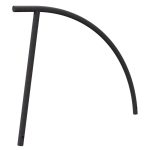 Schake fietsbeugel - Rond staal - Hoogte 850 mm - Gebogen vorm instorten