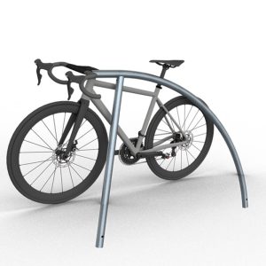 Schake fietsbeugel – Rond staal – Hoogte 850 mm – Gebogen vorm