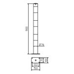 Aanrijdpaal - Beschermpaal - 76 mm - Geel zwart