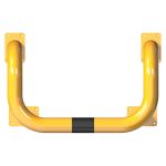 Beschermbeugel dubbele hoek - Kolom- en paalbescherming - Geel zwart - 76 mm - 400 mm diep