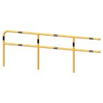 Beschermhek - Railingsysteem - Geel zwart - 48 mm