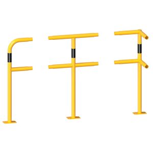 Schake beschermhek – Railingsysteem – Geel/zwart – Ø 48 mm