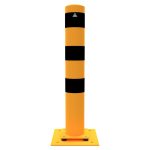 Flexibele aanrijdpaal - Beschermpaal geel zwart - 152 mm - 1000 mm hoog