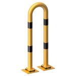 Flexibele beschermbeugel staal - Geel zwart - Beschermhek - 76 mm - Opschroefbaar