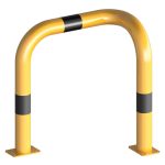 Hoekbeschermbeugel L-vorm 90 graden - Geel zwart - 76 mm