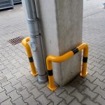 Hoekbeschermbeugel L-vorm 90 graden - Geel zwart - 76 mm